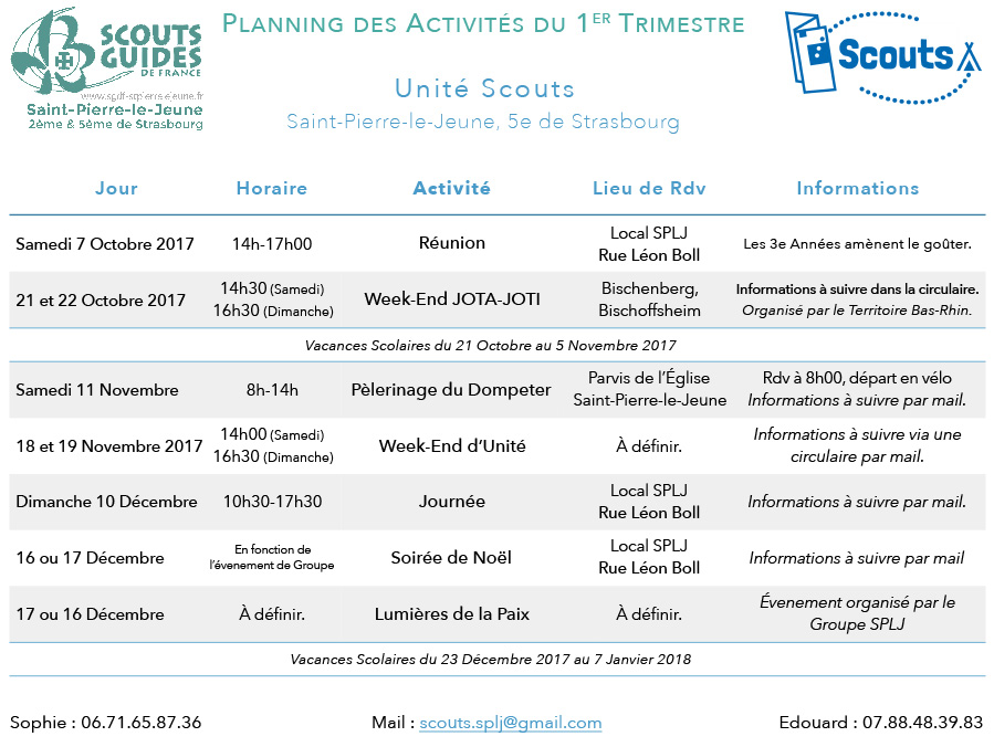 planning 1er trimestre scout